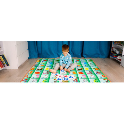 Детский двухсторонний коврик 150x180x0,5 см