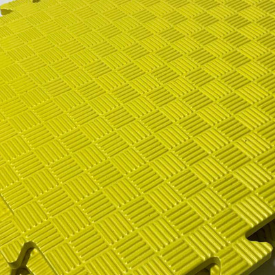 “Игроленд BIG” детский коврик пазл 100х100x1.2см. желтый