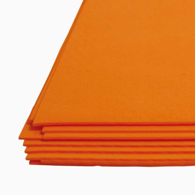 Фоамиран Оранжевый, 3мм. плотность 75кг/м3